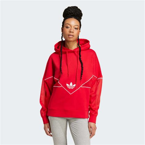 adidas red hoodie